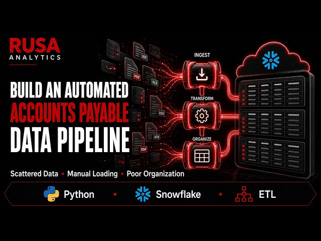 Automated Accounts Payable Data Pipeline to Snowflake | @rusaanalytics