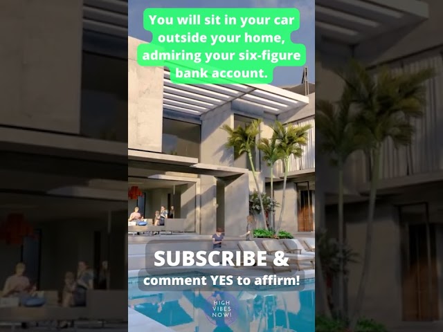You will sit in your car outside your home admiring your 6-figure bank account
