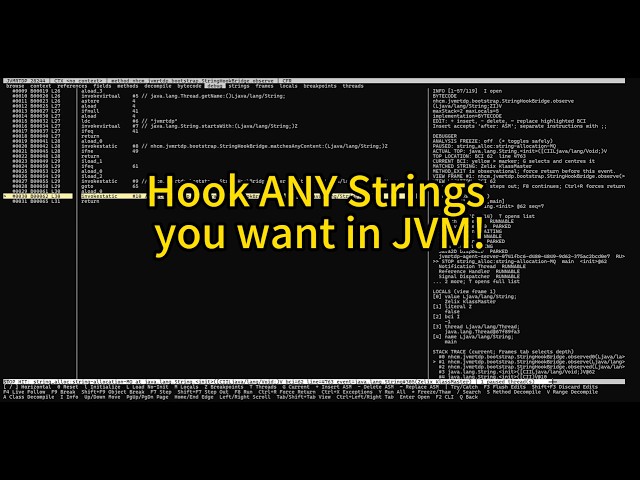 [Reverse engineering] Hook ANY Strings you want in JVM using JVMRTDP