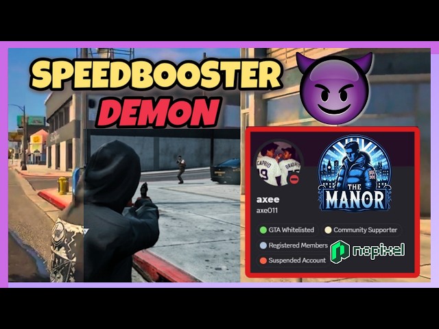 SpeedBoosting vs. Admins: Uncovering MANOR Marlon (0axe) NoPixel Account Suspension I GTA RP