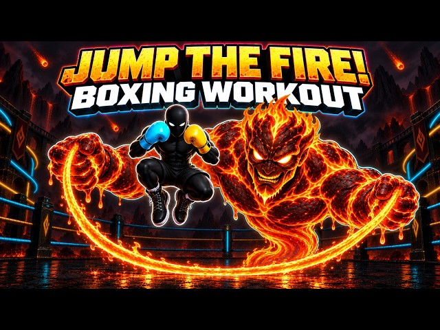 🔥 MAGMA SPIRIT BOSS 🥊 Interactive Boxing Workout | Rhythm Fitness Game & Immersive Warm Up 🎮