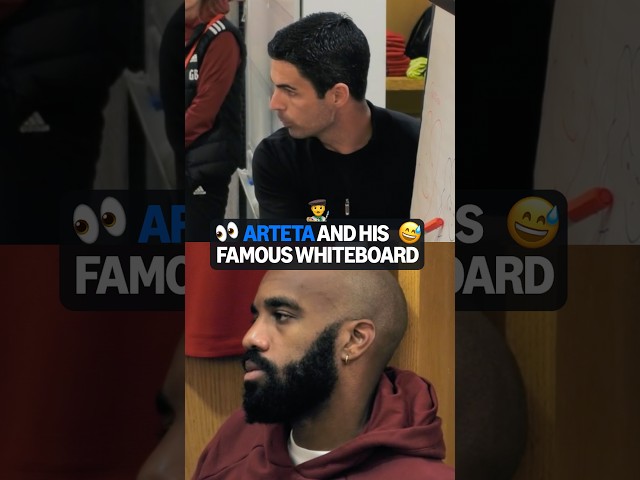 Arteta's FAMOUS whiteboard moment 🧑‍🎨