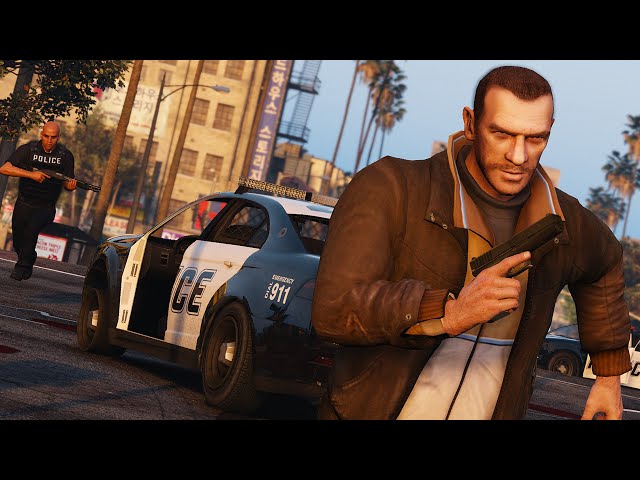 NIKO BELLIC IN GTA 5! - Niko Bellic Kills Trevor! (GTA 5 MOD)
