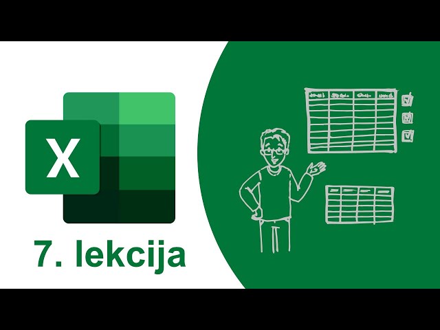 Excel lekcija - Teksta apvienošana Excel (Lekcija 7)
