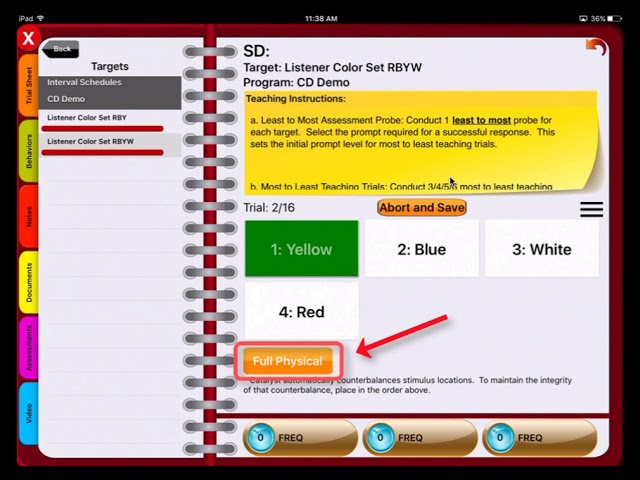 Conditional Discrimination 4B: Probes