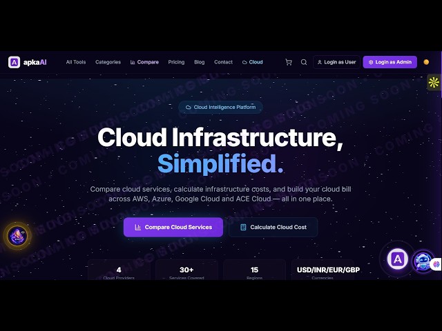 apkaai cloud infrastructure calculator ||walkthrough