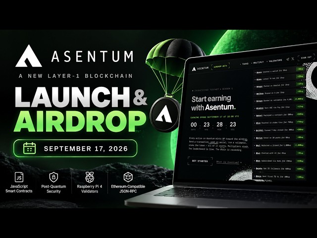 Asentum Launch & Airdrop 🚀 | New JavaScript Layer-1 Blockchain
