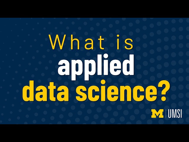 What is applied data science?