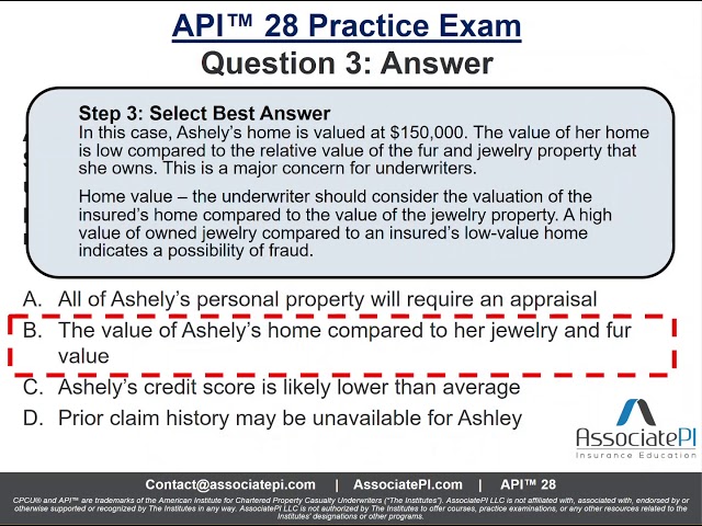 API™ 28 Practice Exam Questions (API™ 28 Video Series Part 4)