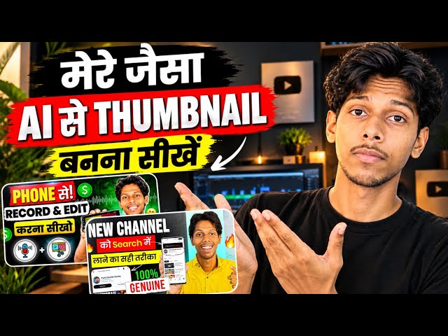 How To Make YouTube Thumbnail In Just 1 Minute | YouTube Thumbnail Kaise Banaye
