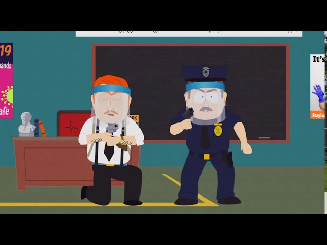 Token gets shot by Police - South Park Pandemic Special