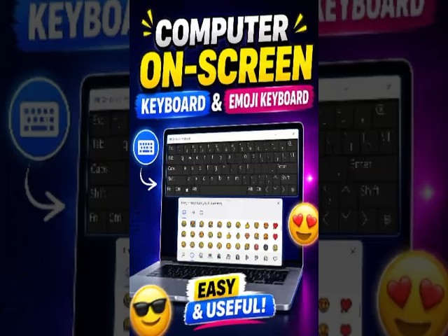 On-Screen Keyboard & Emoji Keyboard 🤩 #shorts #tutorial