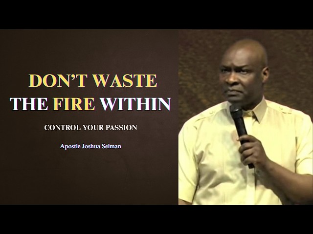 Turn your passion into purpose || Apostle Joshua Selman