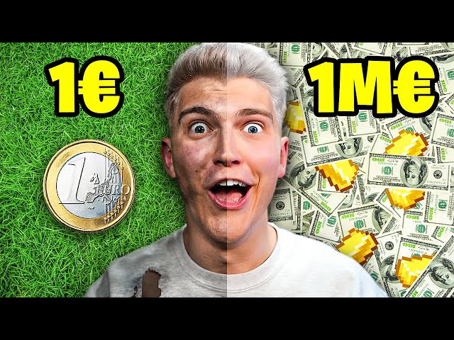 BECOME A MILLIONAIRE with ONLY €1 on MINECRAFT