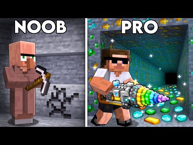 NOOB vs PRO Weapon Mining Battle!