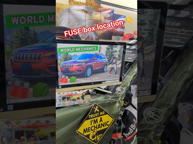 JEEP Cherokee🛠️ FUSE BOX Location 👉 #jeep #jeepcherokee  #multiair #mopar #repair #easy #videos #fyp