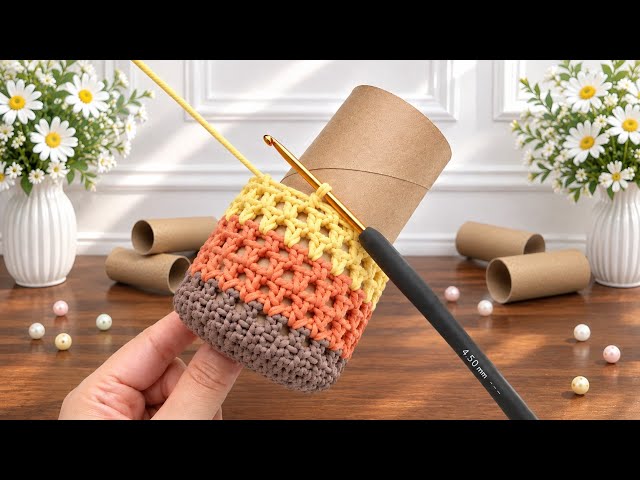 How to Crochet a Beautiful Colorful Basket | Easy Step-by-Step Crochet Basket Tutorial for Beginners