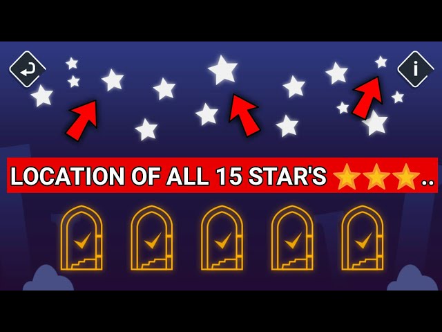 Location of All 15 🌟 Star's in Prince Castel || Tricky Castle Gameplay