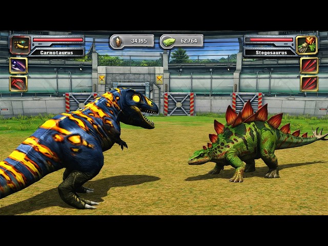 Jurassic Park Builder JURASSIC Tournament Android Gameplay - Max Level Carcharodontosaurus