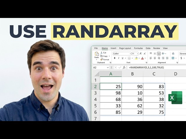 Using Excel RANDARRAY Function [Definitive Guide]