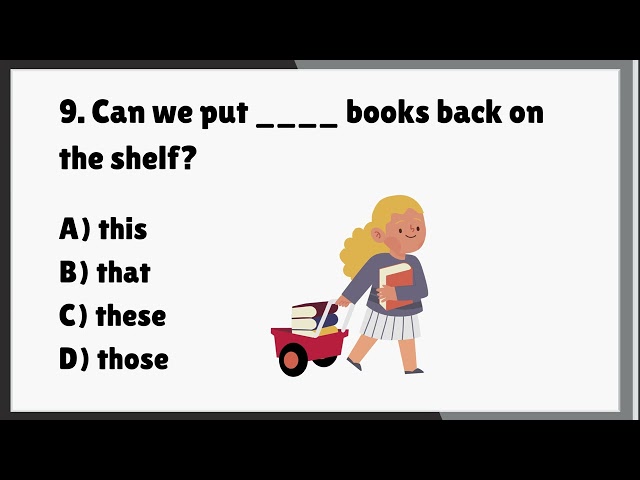 This | That | These | Those - Quiz