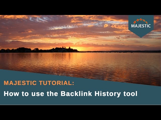 2015: How to use the Backlink History tool