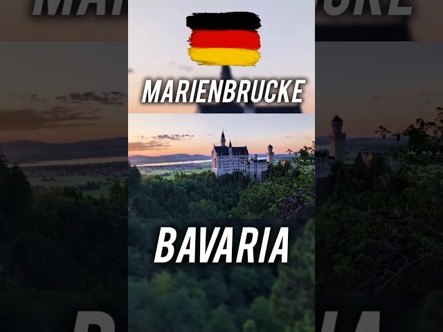 Best View of Neuschwanstein Castle: Mareinbrucke Bridge #europetravel #germamy #castle