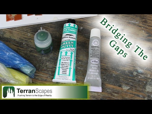 TerranScapes - Gap Filling Putties Review -- Squadron, Greenstuff, Testors