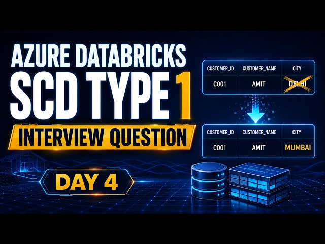 Azure Databricks SCD Type 1 | Can You Solve This Interview Question? | Day 4