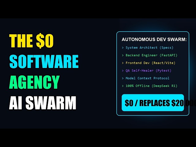 I Built an Autonomous Full-Stack Software Agency for $0 (DeepSeek R1 + OpenCode + MCP)