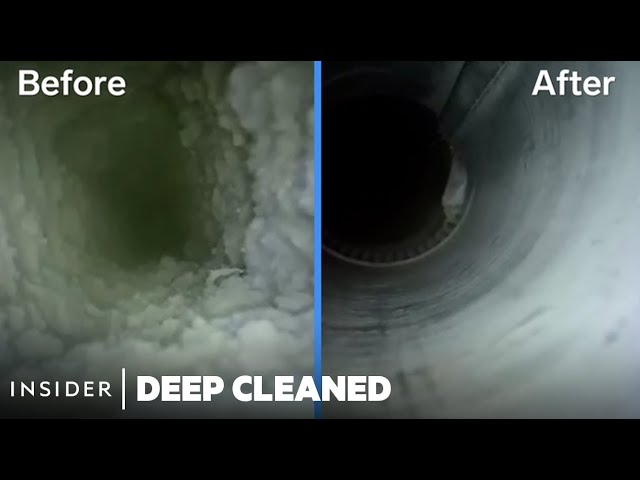How Extreme Dust Buildup Is Deep Cleaned From Dryer Vents | Deep Cleaned | Insider