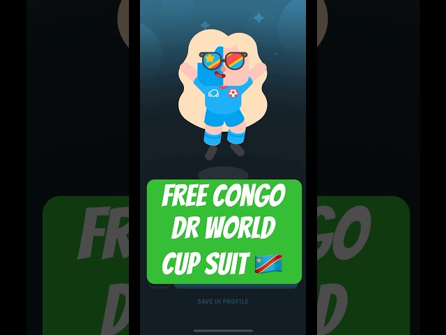how I got the Duolingo Congo DR suit FREE #duolingo 🇨🇩
