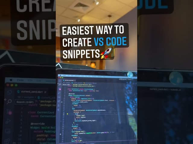Easiest way to create VSCode Snippets! #developer #flutter #vscode