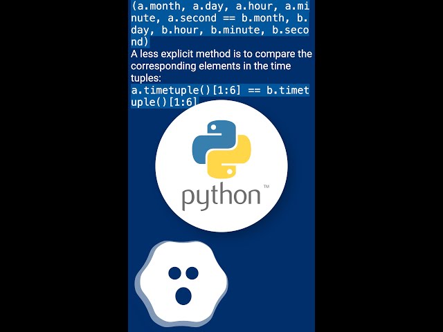 Is there a direct way to ignore parts of a python datetime object? #shorts