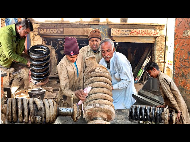 A craftmen without power tools repair  Recoil spring | Broken excavator recoil spring Repairing