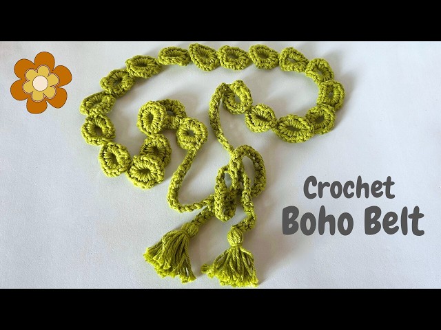Crochet Belt Tutorial Boho Style for Any Outfit | A Perfect for Gift!