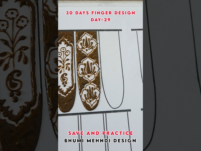 Beautiful Lotus Finger Mehndi Design#shorts #henna