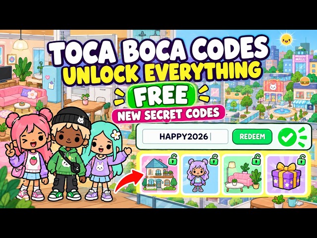 Toca Boca Codes 2026 ✅ Unlock EVERYTHING in Toca World for FREE! (NEW Secret Codes)