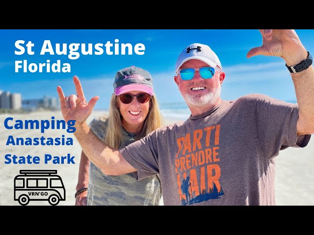RV Camping in St Augustine Florida at Anastasia State Park.