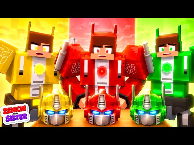 JJ Optimus Prime Chooses a New Helmet! - JJ x Sister Story - Minecraft Animation