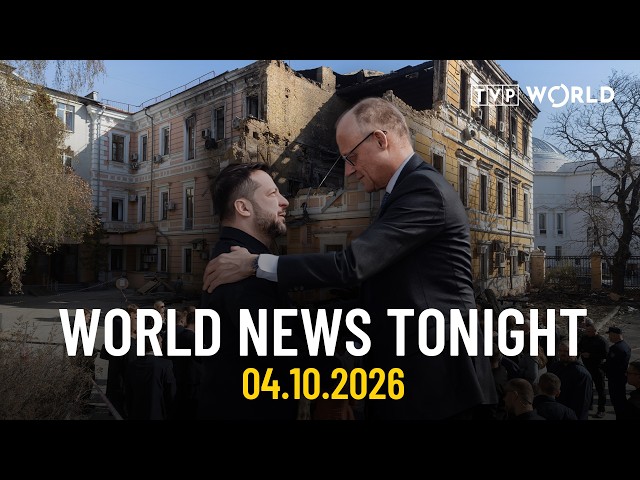 Russia strikes Kyiv during German Chancellor’s visit | World News Tonight