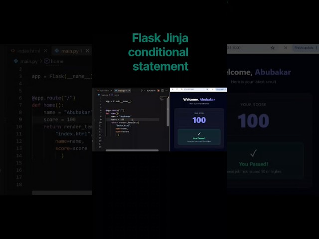 How to use If statements in Flask with Jinja | Flask for Beginners #7