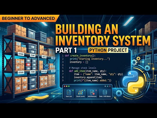 Python Project for Beginners to Advanced: Building an Inventory System (Part 1)