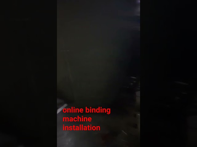 online binding machine installation