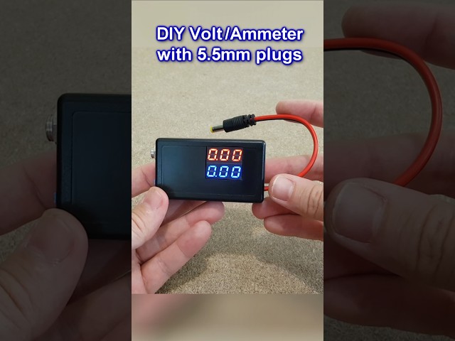 DIY volt/ammeter with 5.5mm plugs #diy #voltmeter #diyprojects