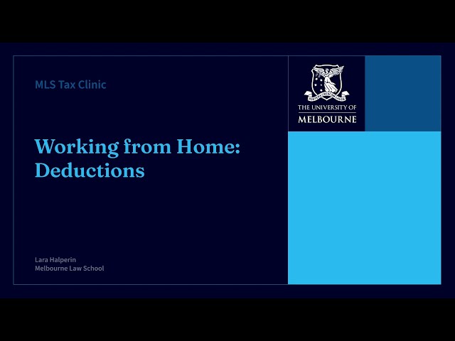 MLS Tax Clinic: Working from Home Deductions