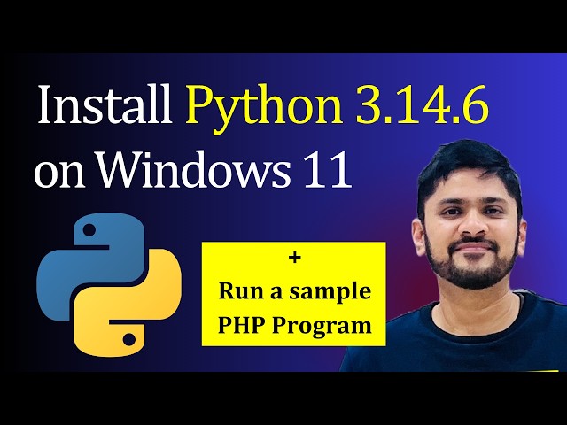 How to install Python 3.14.6 on Windows 11