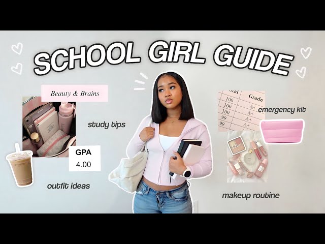 how to ROMANTICIZE school | study tips, outfit ideas, staying motivated, essentials