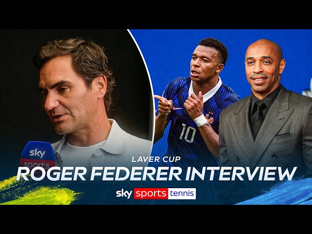 "It's super exciting!" | Roger Federer discusses working with Kylian Mbappé & Thierry Henry