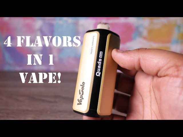 4 Flavors In 1 Vape! VapSolo Quads 4-in-1 Review!